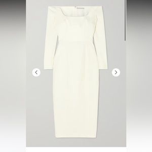 Emilia Wickstead Birch off-the-shoulder cloqué midi dress